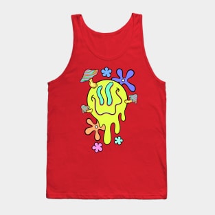 Trippy Smiley Face Tank Top